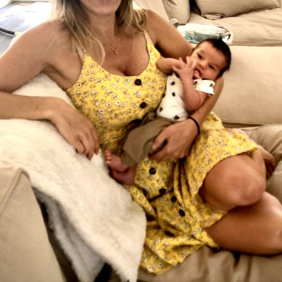 Japna Yellow Floral Button A-Line Dress - Picture 6 of 6